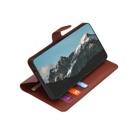 Husa de protectie Techsuit Leather Folio compatibil cu Motorola Edge 70 Pro, Maro