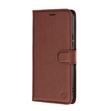 Husa de protectie Techsuit Leather Folio compatibil cu Xiaomi 17T, Maro