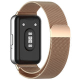 Curea smartwatch Techsuit compatibil cu Samsung Galaxy Fit3, Roz Auriu