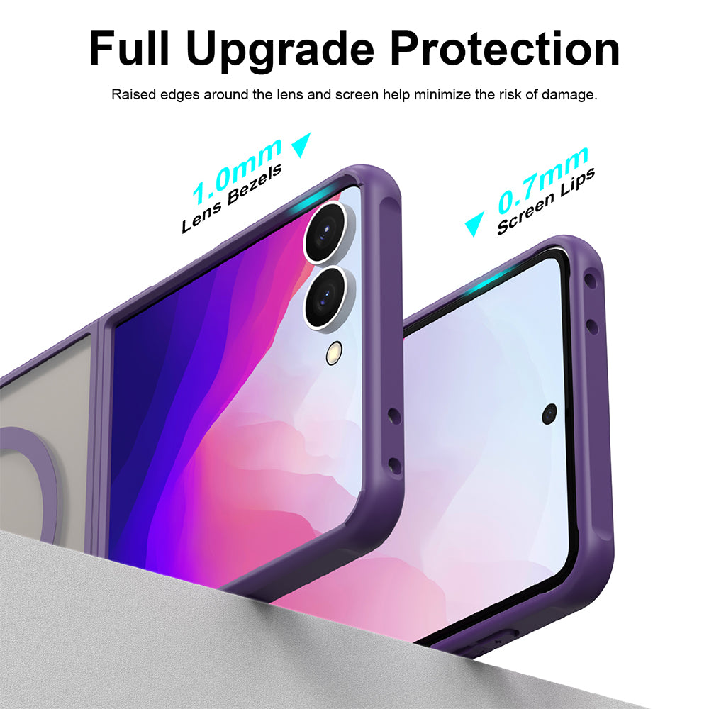 Husa de protectie Techsuit HaloFrost II MagSafe compatibil cu Samsung Galaxy Z Flip8, Mov