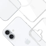 Husa de protectie 3mk Clear MagCase compatibil cu iPhone 16, Transparent