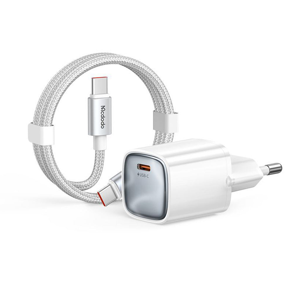 Incarcator Mcdodo (CH-4432), USB-C, 45W, cu Cablu Inclus, Alb
