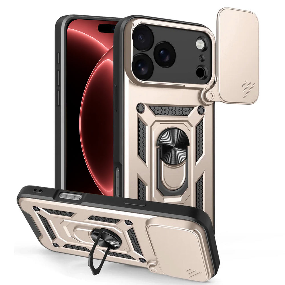 Husa de protectie Techsuit CamShield Series compatibil cu iPhone 17 Pro / iPhone 18 Pro, Auriu