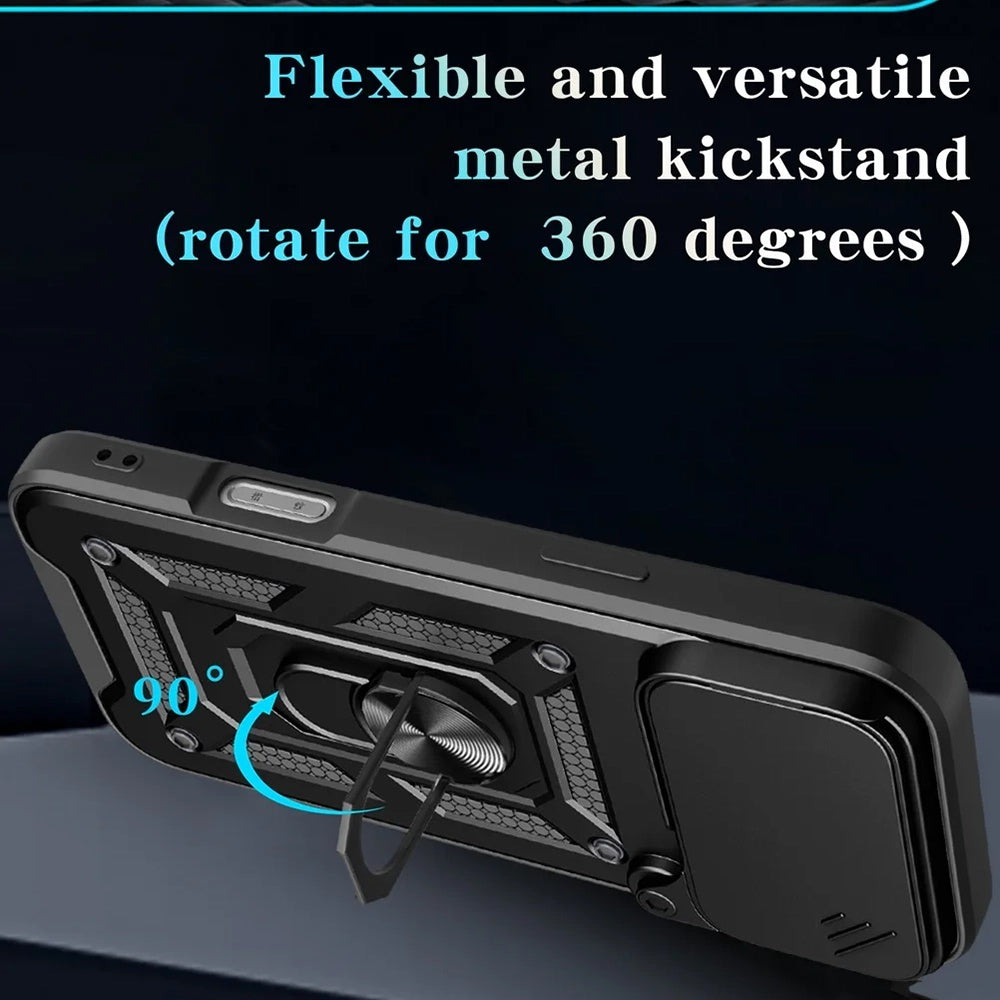 Husa de protectie Techsuit CamShield Series compatibil cu iPhone 17 Pro / iPhone 18 Pro, Negru