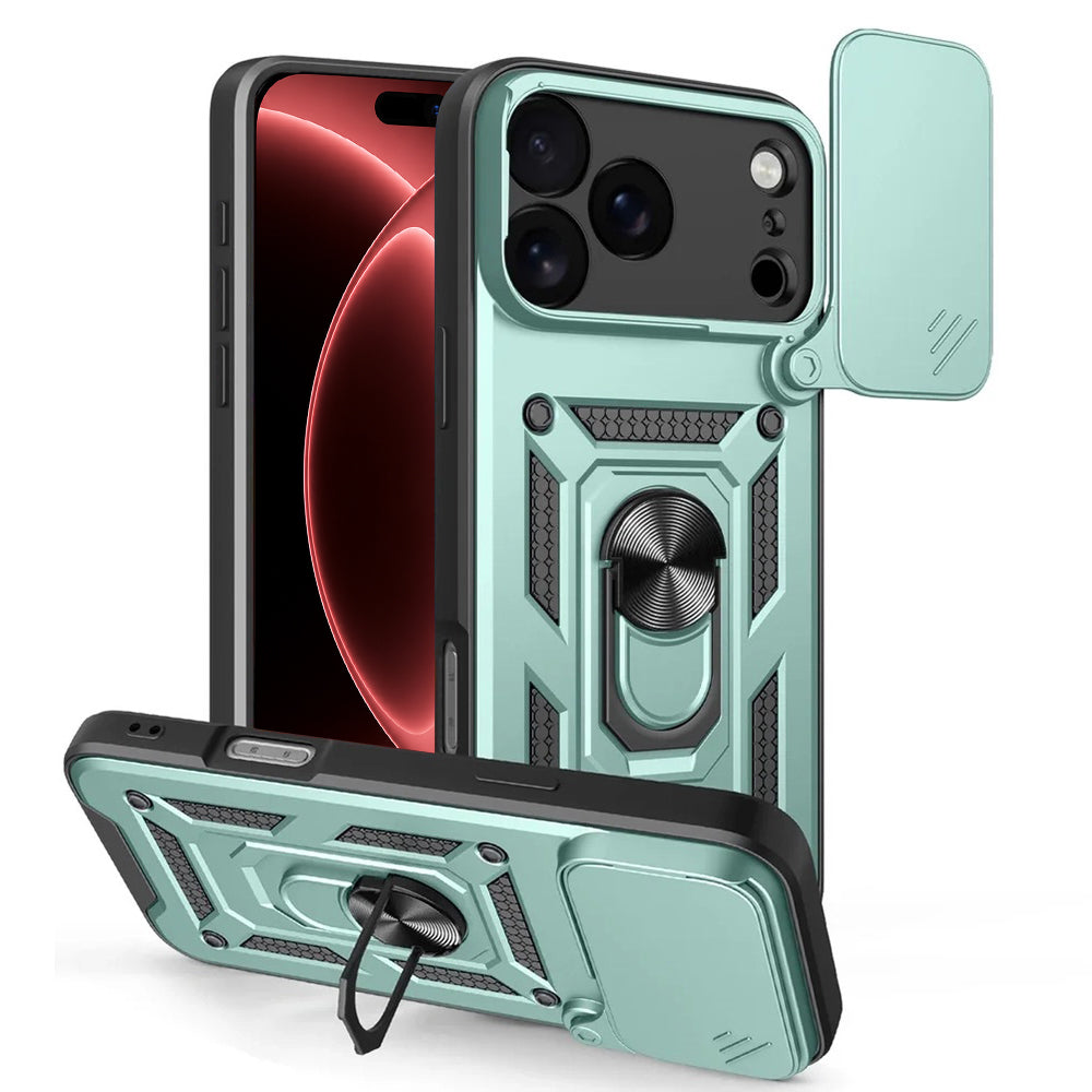 Husa de protectie Techsuit CamShield Series compatibil cu iPhone 18 Pro Max / iPhone 17 Pro Max, Verde