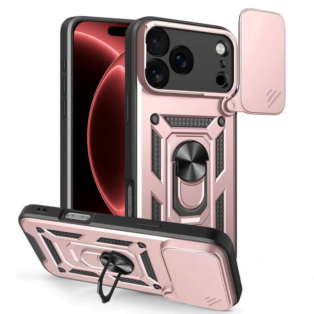Husa de protectie Techsuit CamShield Series compatibil cu iPhone 18 Pro Max / iPhone 17 Pro Max, Roz