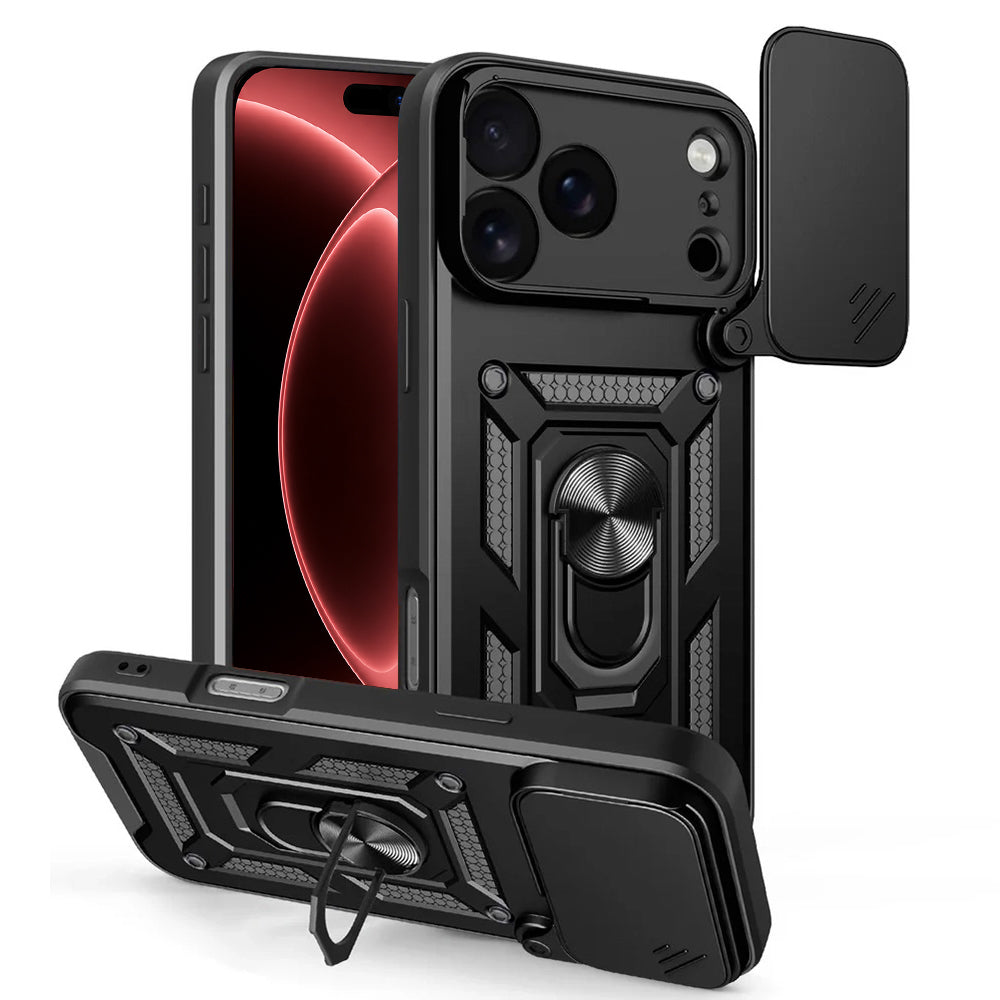 Husa de protectie Techsuit CamShield compatibil cu iPhone 18 Pro Max / iPhone 17 Pro Max, Negru