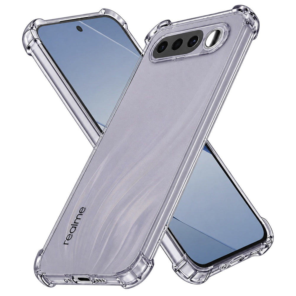 Husa de protectie Techsuit Shockproof Clear Silicone compatibil cu Realme 16 5G, Fumuriu