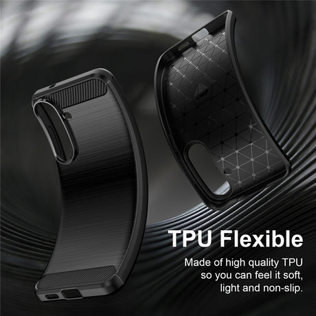 Husa de protectie Techsuit Carbon Silicone compatibil cu Samsung Galaxy S25 FE / S26 FE, Negru