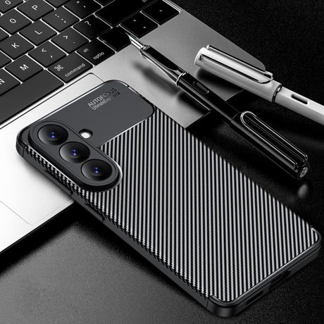 Husa de protectie Techsuit CarbonFiber compatibil cu Samsung Galaxy A27 5G, Negru