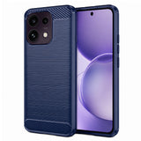 Husa de protectie Techsuit Carbon Silicone compatibil cu Oppo Reno16 F / Reno16 FS, Albastru
