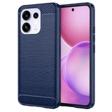 Husa de protectie Techsuit Carbon Silicone compatibil cu Oppo Reno16 / Reno16 Pro, Albastru
