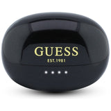 Casti Wireless Guess Metalic Finish Electropated Parts Classic (GUTWSOL3MEGK), BT5.4, 300mAh, Negru