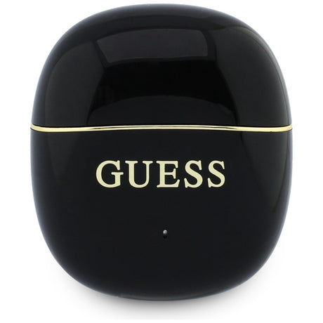 Casti Half-in-ear, BT, TWS - Guess Glossy Gold Line Classic (GUTWSG3HGECK) - Black