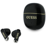 Casti Half-in-ear, BT, TWS - Guess Glossy Gold Line Classic (GUTWSG3HGECK) - Black