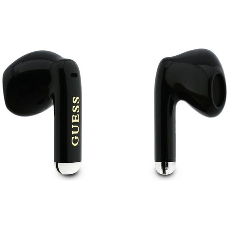Casti Half-in-ear, BT, TWS - Guess Glossy Gold Line Classic (GUTWSG3HGECK) - Black