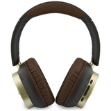 Casti Wireless Guess Rectangle Metal Script (GUBHV28HGCSMW), Over-ear, Bluetooth, ENC, Maro