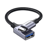 Adaptor Ugreen OTG Type-C la USB (US378), 5Gbps, Gri