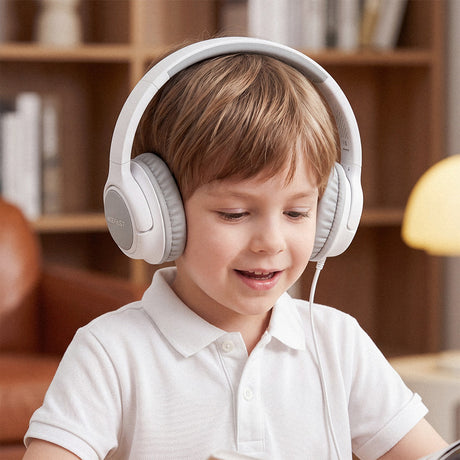 Casti Acefast H18, Jack 3.5mm, Limitare Volum 85dB, Gri