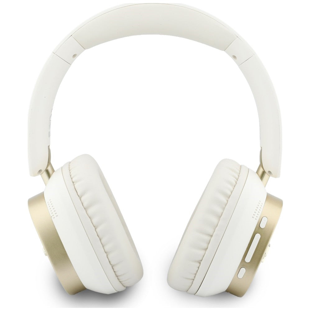 Casti Wireless Guess Rectangle Metal Script (GUBHV28HGCSME), Bluetooth, ENC, Alb