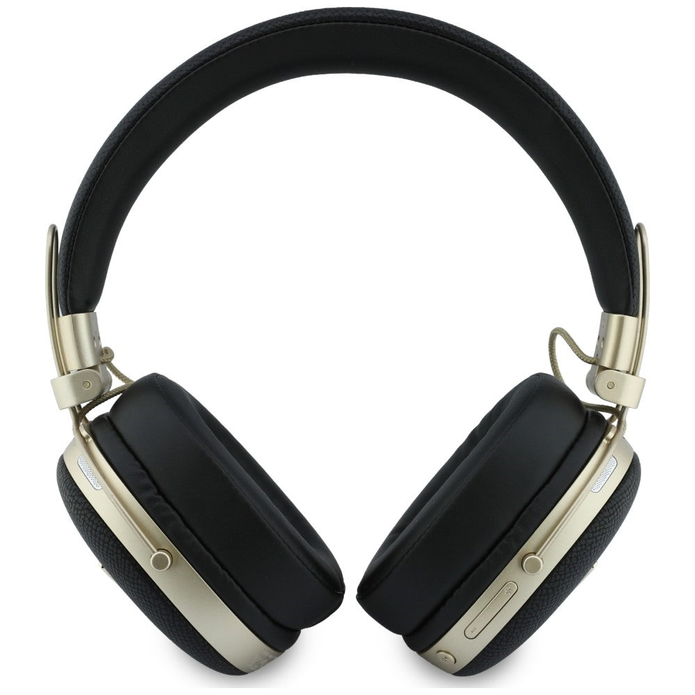 Casti Wireless Guess Grained Triangle Logo (GUBHP72PGTCSK), Bluetooth ENC, Negru