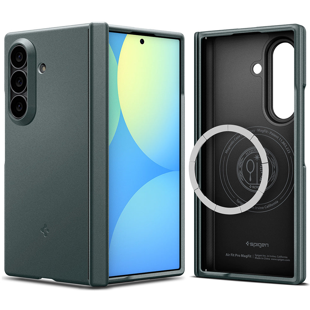 Husa de protectie Spigen Air Fit Pro MagFit compatibil cu Samsung Galaxy Z Fold8 Ultra, Verde