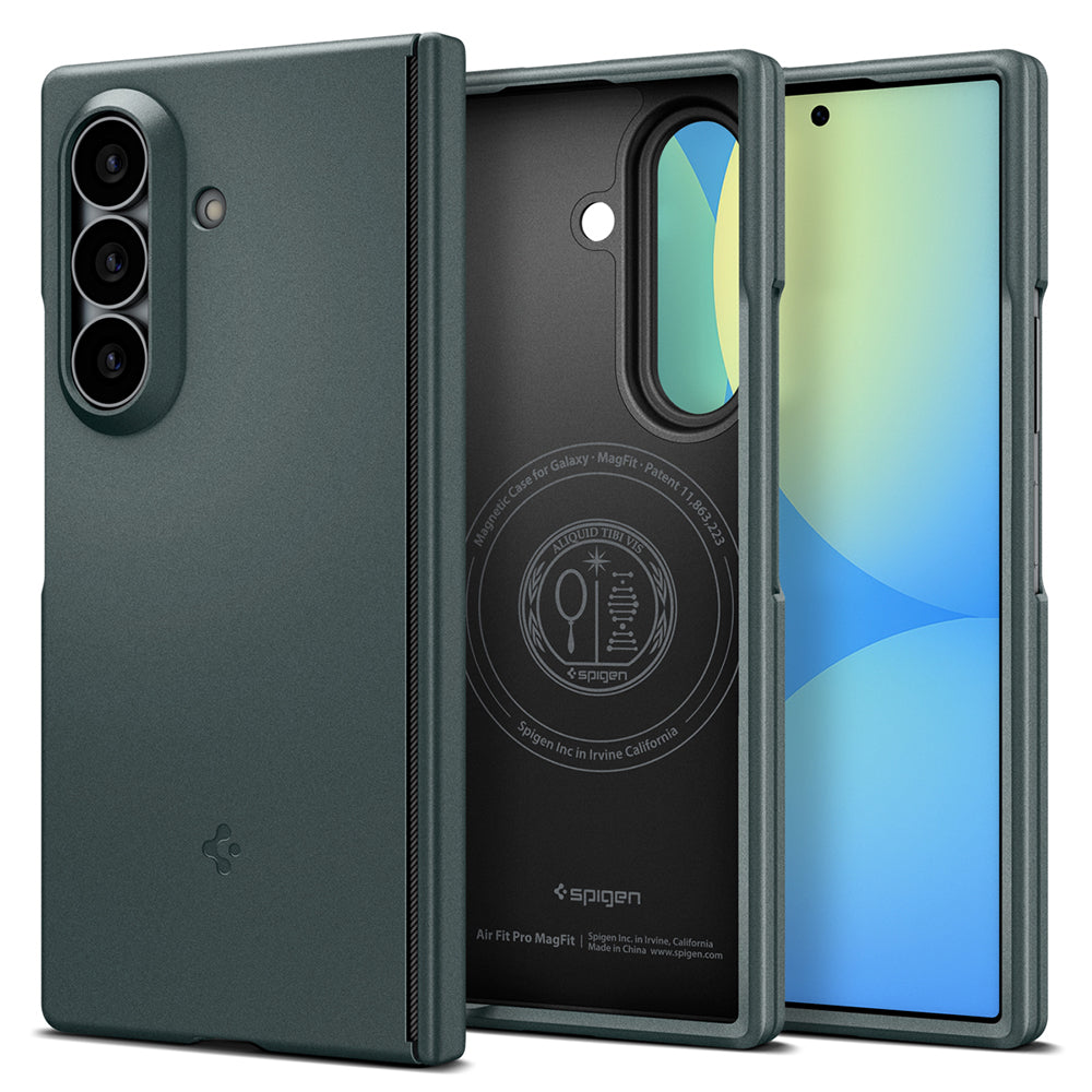 Husa de protectie Spigen Air Fit Pro MagFit compatibil cu Samsung Galaxy Z Fold8 Ultra, Verde