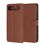 Husa de protectie Techsuit Leather Folio compatibil cu Realme 16 5G, Maro