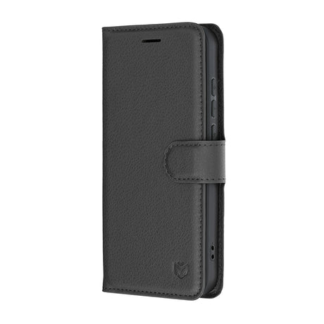 Husa de protectie Techsuit Leather Folio compatibil cu Oppo Reno16, Negru