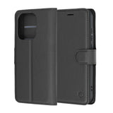Husa de protectie Techsuit Leather Folio compatibil cu Oppo Reno16, Negru