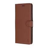 Husa de protectie Techsuit Leather Folio compatibil cu Samsung Galaxy S26 FE / S25 FE, Maro