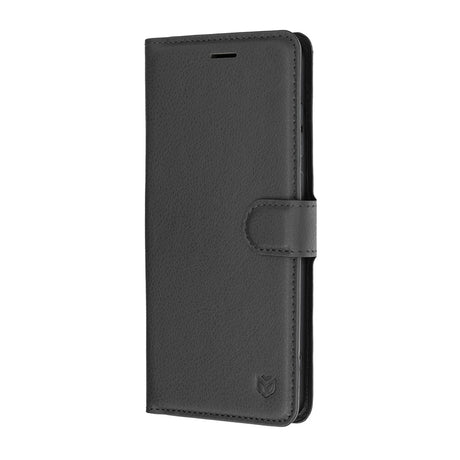 Husa de protectie Techsuit Leather Folio compatibil cu Samsung Galaxy S26 FE / S25 FE, Negru