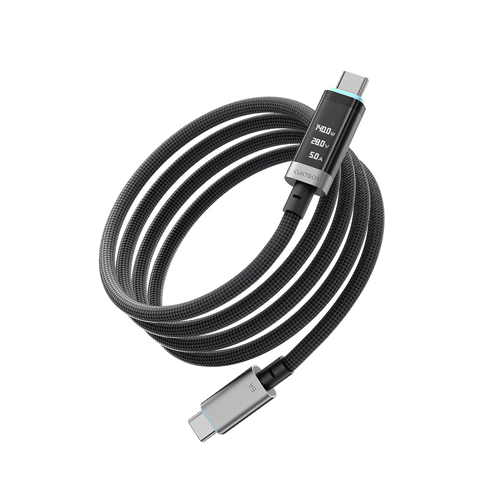Cablu Cuktech CTC620P (CCTC620POSBK), USB-C, 240W, 2m, Negru
