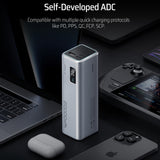 Baterie externa Cuktech PB200 (CUKP200XGLGR), 20000mAh, USB-C / USB, 100W, Negru