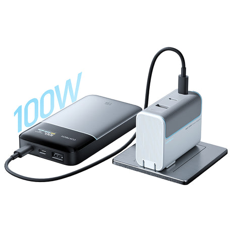 Baterie externa Cuktech PB150S, 15000mAh, USB-C / USB, 100W, Gri