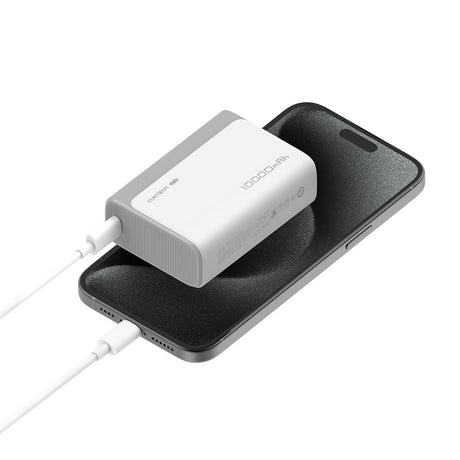 Baterie externa Cuktech PB100 (CUK0PB100DPK), 10000mAh, USB-C / USB, 30W, Roz