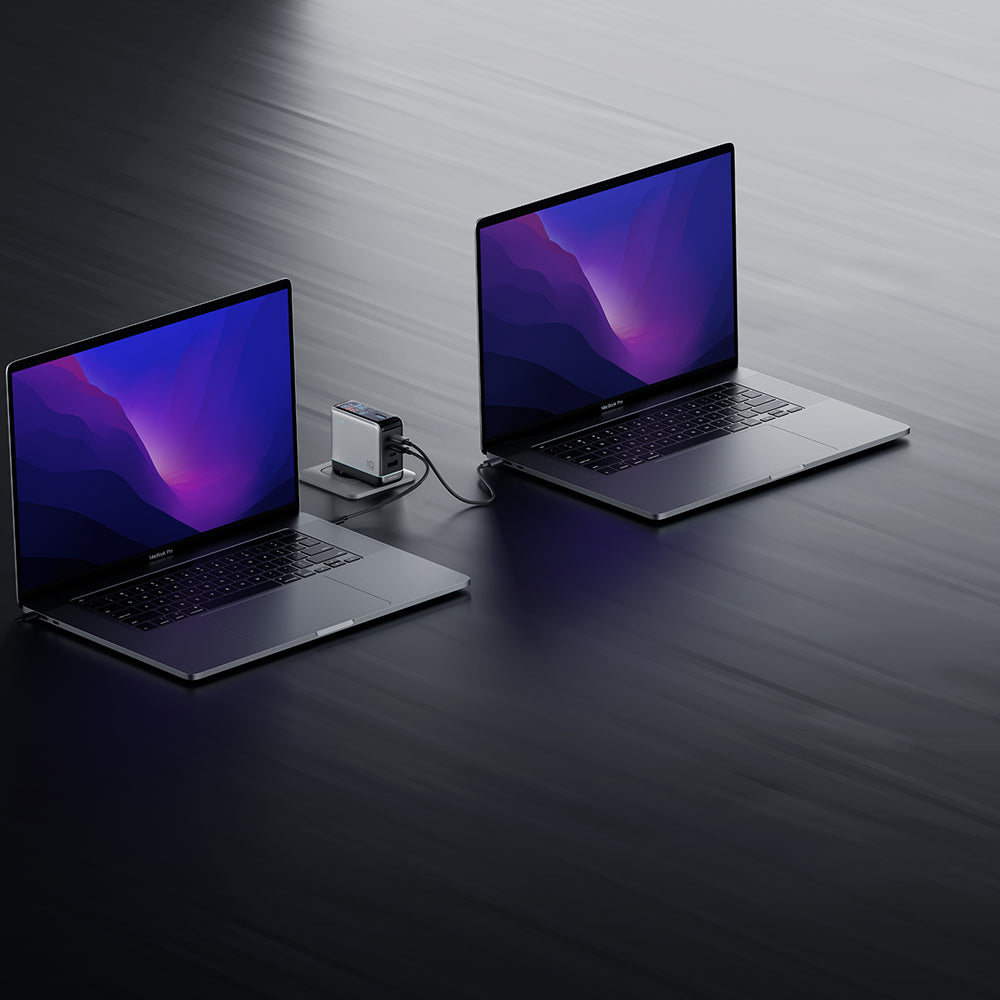 Incarcator Cuktech (CAD1204UEUGR), 3x USB-C, 120W, Gri
