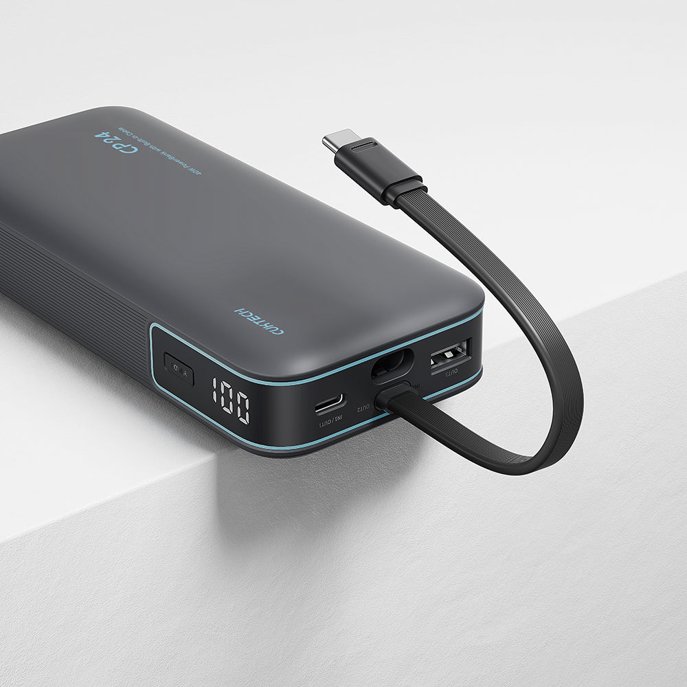 Baterie externa Cuktech LPB200N (CUKL200NMXGR), 20000mAh, USB / USB-C, 40W, Gri