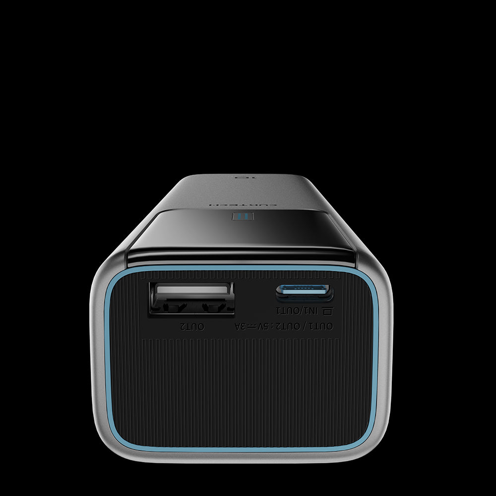 Baterie externa Cuktech PB100P (CKPB100PGLBK), 10000mAh, USB-C / USB, 150W, Gri