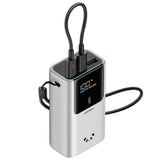 Baterie externa Cuktech PB1055 (CKPB1055GBTG), 10000mAh, 2x USB-C + USB, 55W, Gri