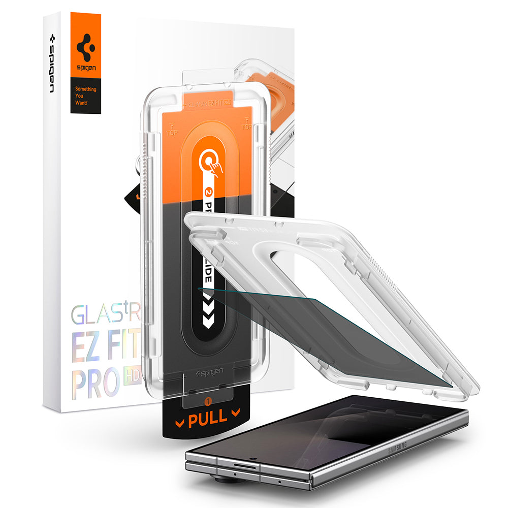 Folie de protectie Spigen Glas.tR EZ-FIT Pro HD compatibil cu Samsung Galaxy Z Fold7, Privacy