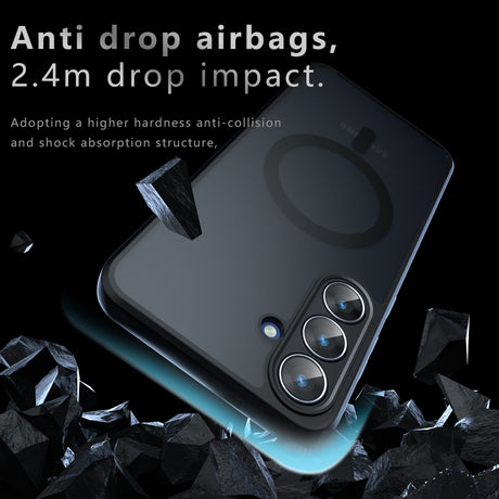 Husa de protectie Techsuit PureFrost MagSafe compatibil cu Samsung Galaxy S26 FE, Negru Frost