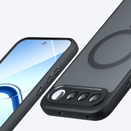 Husa de protectie Techsuit PureFrost MagSafe compatibil cu Realme 16 5G, Negru Frost