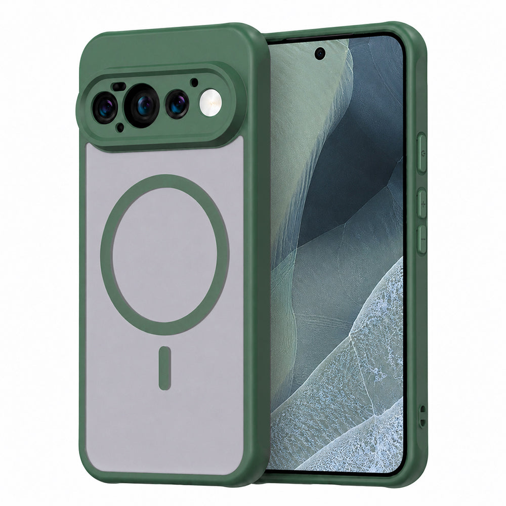 Husa de protectie Techsuit HaloFrost II MagSafe compatibil cu Google Pixel 11 Pro, Verde