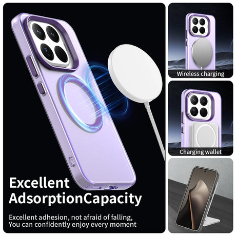 Husa de protectie Techsuit CandyCase MagSafe compatibil cu Xiaomi 17T, Mov