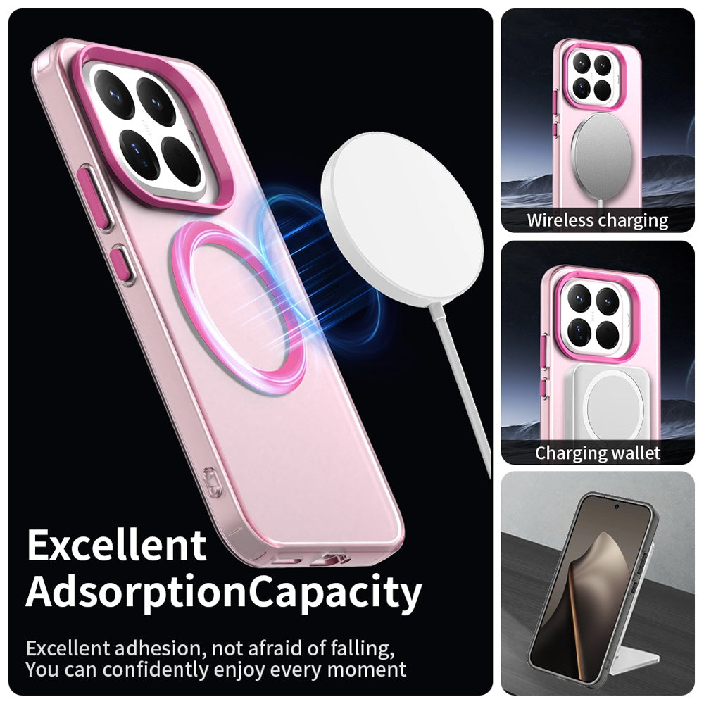 Husa de protectie Techsuit CandyCase MagSafe compatibil cu Xiaomi 17T, Roz