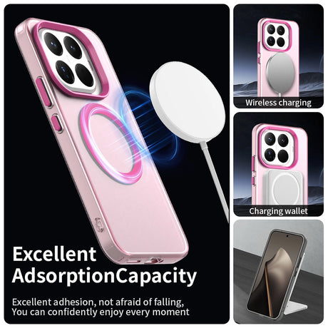 Husa de protectie Techsuit CandyCase MagSafe compatibil cu Xiaomi 17T, Roz