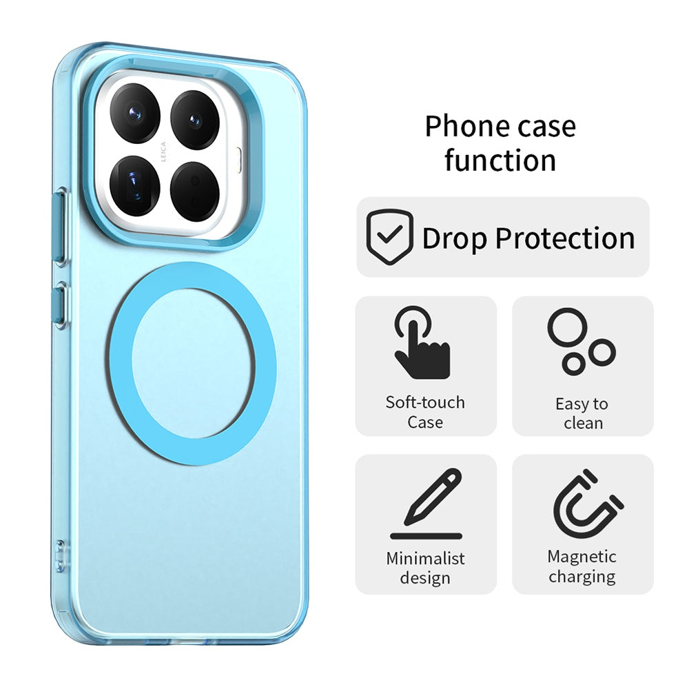 Husa de protectie Techsuit CandyCase MagSafe compatibil cu Xiaomi 17T Pro, Albastru
