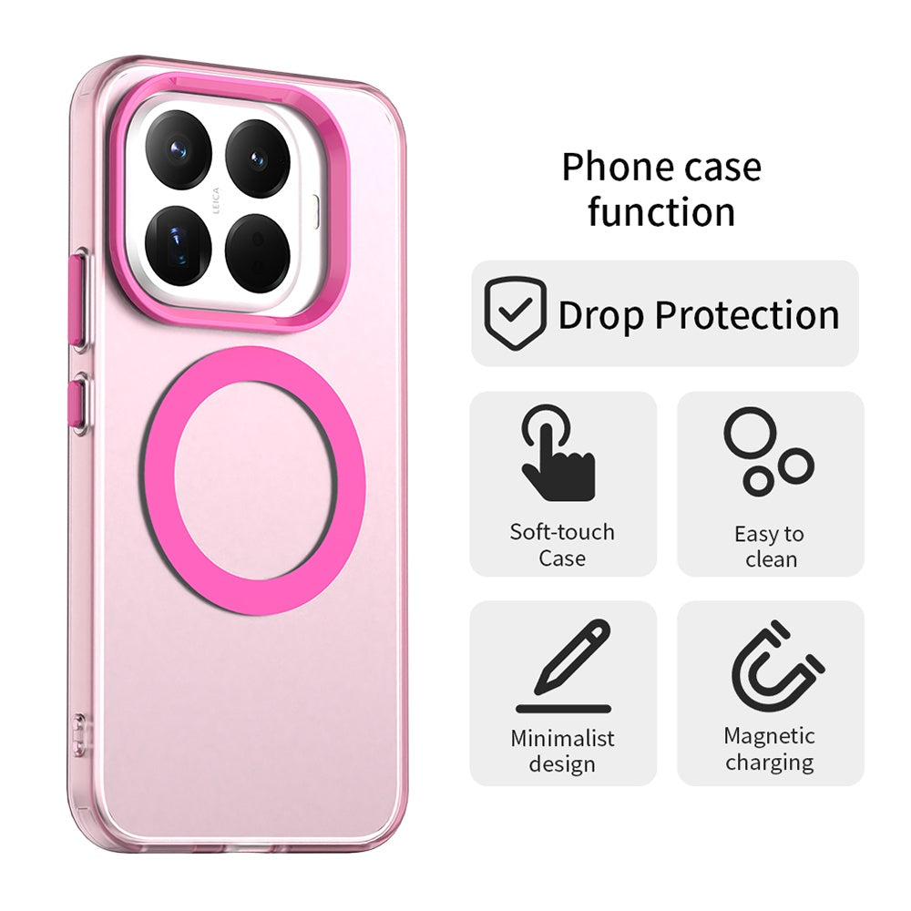 Husa de protectie Techsuit CandyCase MagSafe compatibil cu Xiaomi 17T Pro, Roz