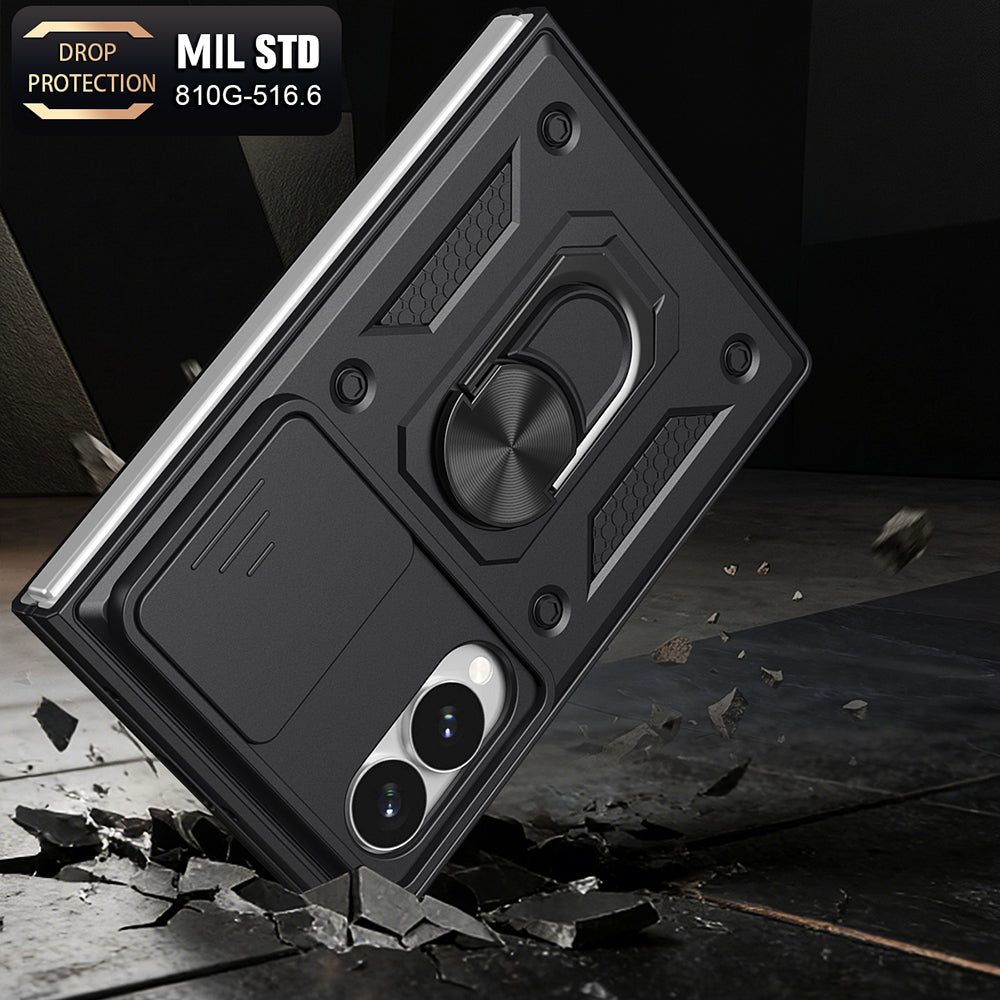 Husa de protectie Techsuit CamShield Series compatibil cu Samsung Galaxy Z Fold8, Albastru